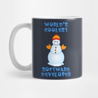 Coolest Software Developer Snowman Mug